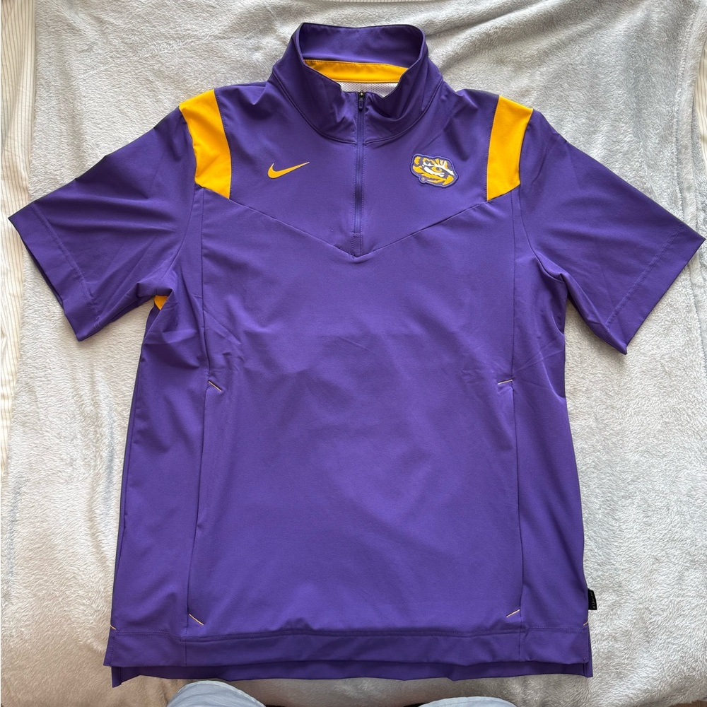 Nike LSU On-Field Men’s Medium Quarter Zip - Purple and Yellow - BRAND NEW